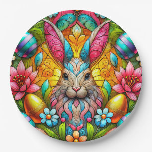 EASTER BUNNY 3D ~ Alcohol Inks ~ Paper Plate