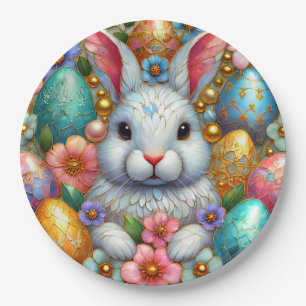 EASTER BUNNY 3D ~ Alcohol Inks ~ Paper Plate