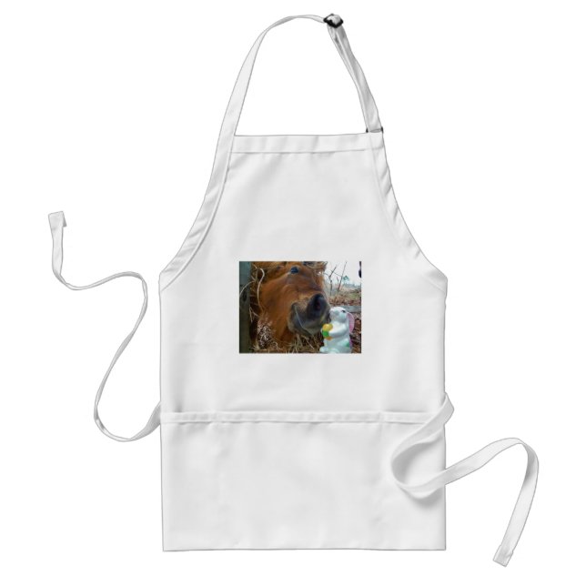 Easter Bunny and Brown horse Standard Apron (Front)