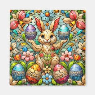 ~ Easter Bunny and Eggs ~  Magnet