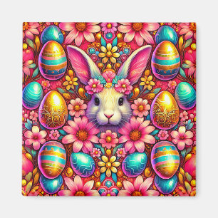 ~ Easter Bunny and Eggs ~  Magnet