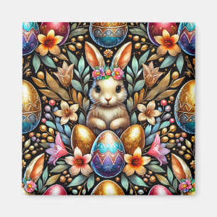 ~ Easter Bunny and Eggs ~  Magnet