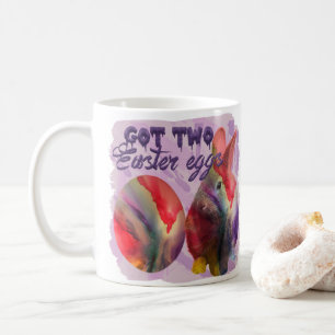 Easter Bunny And Painted Egg Coffee Mug