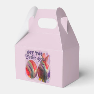 Easter Bunny And Painted Egg Favor Box