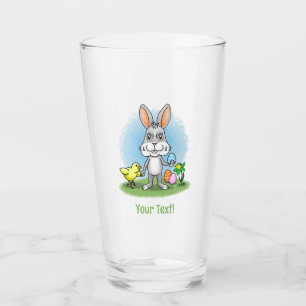 Easter Bunny and the Chicken Glass
