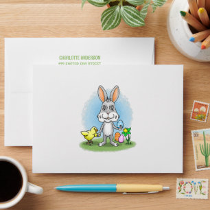 Easter Bunny and the Yellow Chicken Envelope