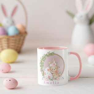 Easter Bunny at Garden Personalized Mug