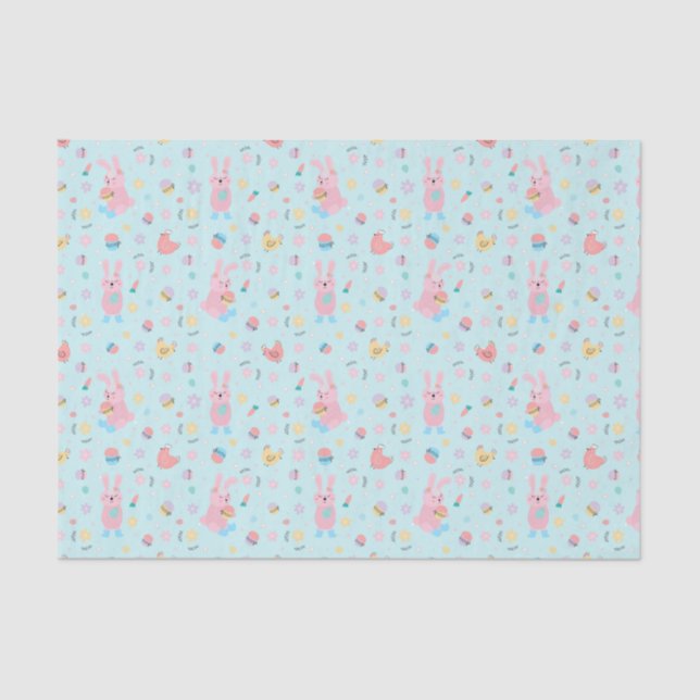 Easter Bunny at the Farm  Tissue Paper (Front)