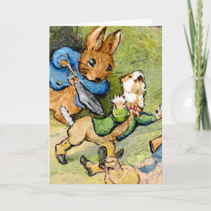 Easter Bunny Attack Holiday Card