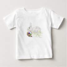 Easter bunny baby fine t shirt