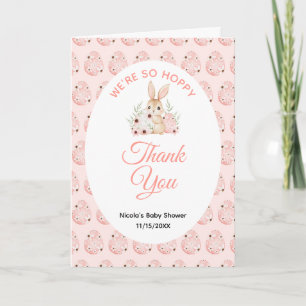Easter Bunny Baby Shower Thank You Card