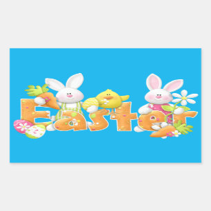 Easter Bunny background Sticker