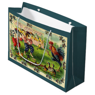 Easter Bunny Baseball Greeting Card Large Gift Bag