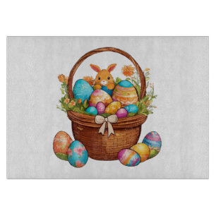 Easter Bunny Basket Cutting Board