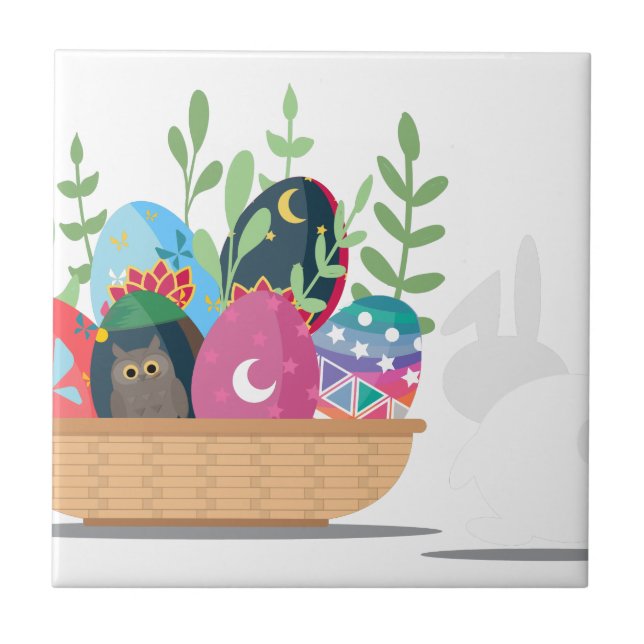 easter bunny basket tile (Front)
