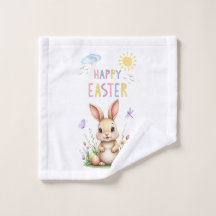 Easter Bunny Bathroom Towel Set
