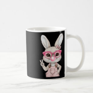 Easter Bunny Blowing Bubble Happy Easter Bunny Coq Coffee Mug