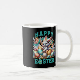 Easter Bunny Boy's Shirt Easter Bysket Girls Top Coffee Mug
