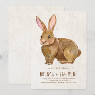 Easter Bunny Brunch and Egg Hunt Invitation