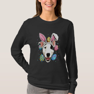 Easter Bunny Bull Terrier Dog Kids Men Women T-Shirt
