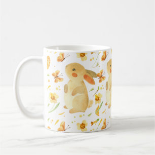 Easter Bunny & Butterflies Coffee Mug