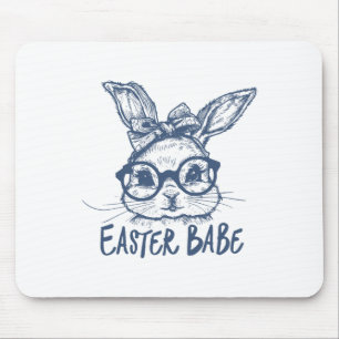 Easter Bunny Bybe Happy Easter Day Mouse Pad