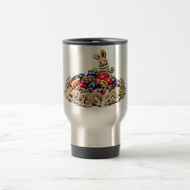 Easter Bunny Candy Nest Travel Mug (Center)