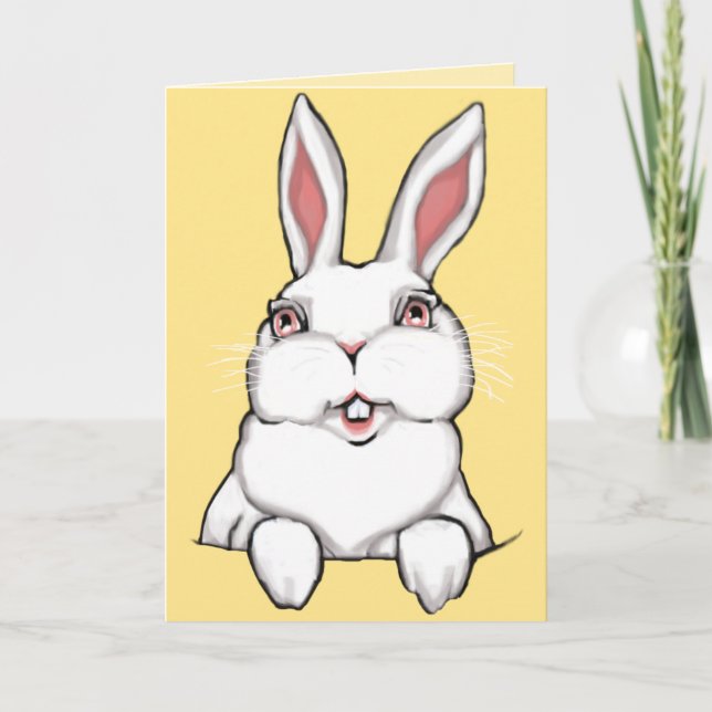 Easter Bunny Cards Personalized Easter Cards (Front)
