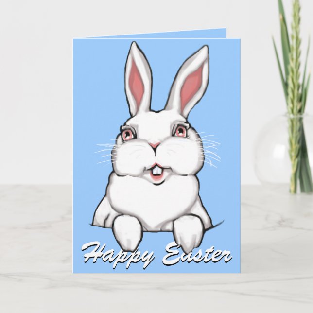 Easter Bunny Cards Personalized Easter Cards (Front)