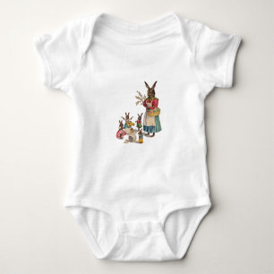 Easter Bunny Chicken Bunny Eggs Baby Bodysuit