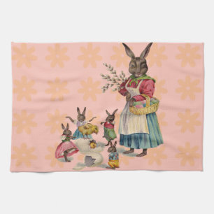 Easter Bunny Chicken Bunny Eggs Kitchen Towel