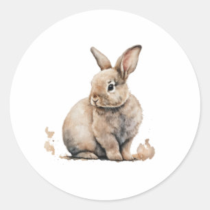 Easter Bunny Classic Round Sticker