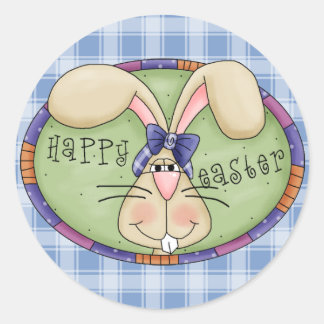 Easter Bunny Classic Round Sticker