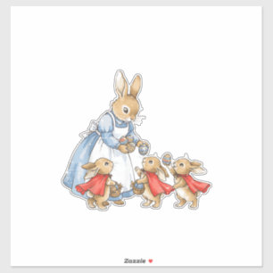 Easter Bunny Cottagecore Vintage Rabbit Women Girl