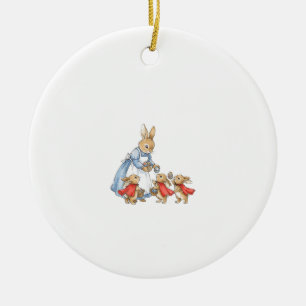 Easter Bunny Cottagecore Vintage Rabbit Women Girl Ceramic Ornament
