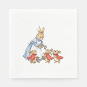 Easter Bunny Cottagecore Vintage Rabbit Women Girl Napkin