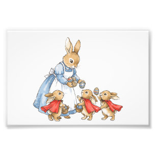 Easter Bunny Cottagecore Vintage Rabbit Women Girl Photo Print