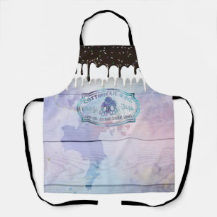 Easter Bunny Cottontail Candy Shop Sign Chocolate Apron