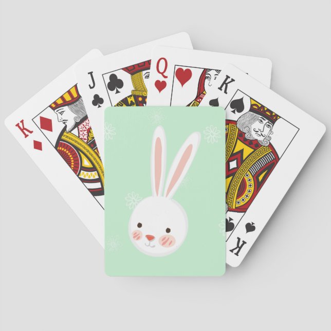 Easter Bunny Custom Playing Cards (Back)