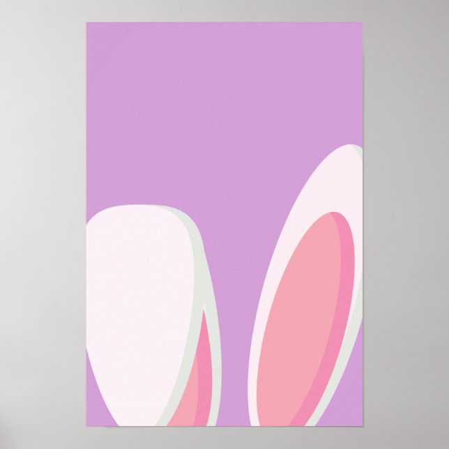 Easter Bunny Cute Ears poster (Front)