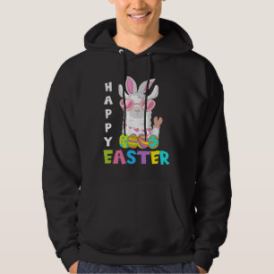 Easter Bunny Cute Rabbit Sloth Riding Llama Easter Hoodie