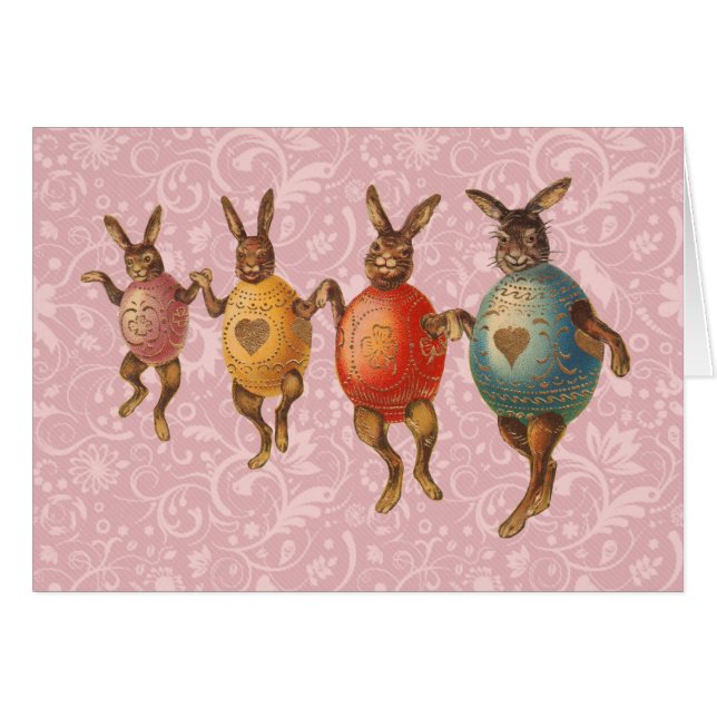 Easter Bunny Dancing Eggs (Front Horizontal)