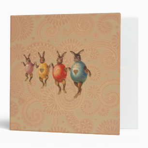 Easter Bunny Dancing Eggs Binder