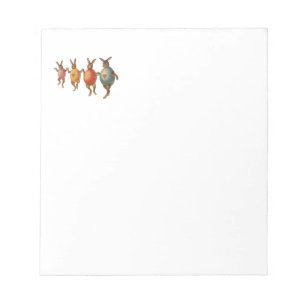 Easter Bunny Dancing Eggs Notepad