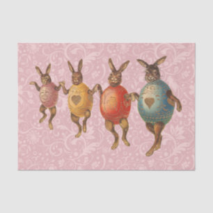 Easter Bunny Dancing Eggs Tissue Paper