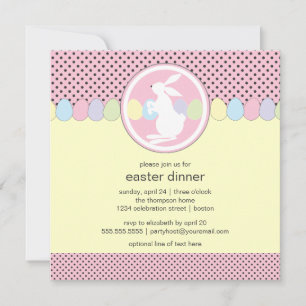 Easter Bunny Dinner or Brunch Invitation
