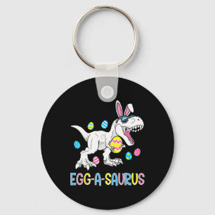 Easter Bunny Dinosaur Egg A Saurus Trex Kids Boys  Keychain