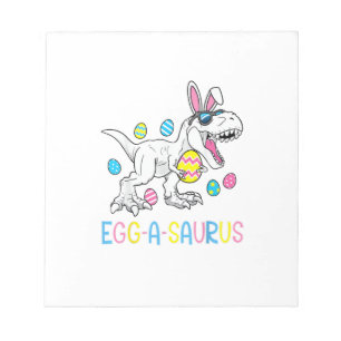 Easter Bunny Dinosaur Egg A Saurus TRex Kids Boys  Notepad