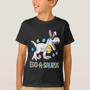 Easter Bunny Dinosaur Egg A Saurus Trex Kids Boys  T-Shirt