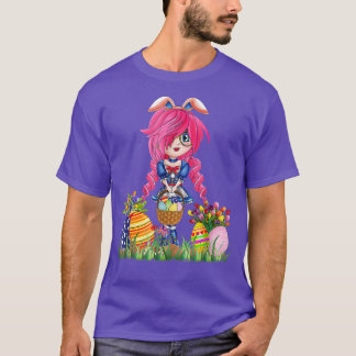 Easter Bunny Ears Japanese Anime Merch Cute Manga T-Shirt
